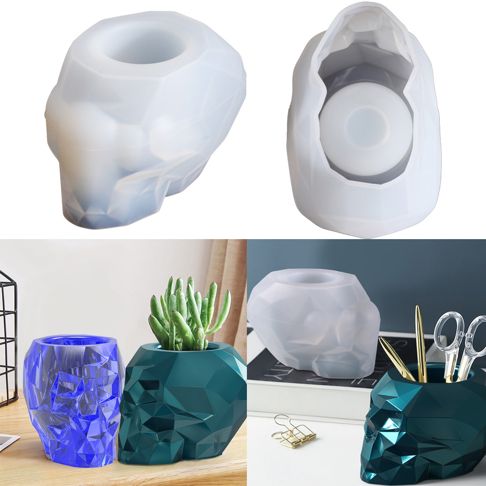 Succulent Set - Moule porte-stylo en silicone en forme