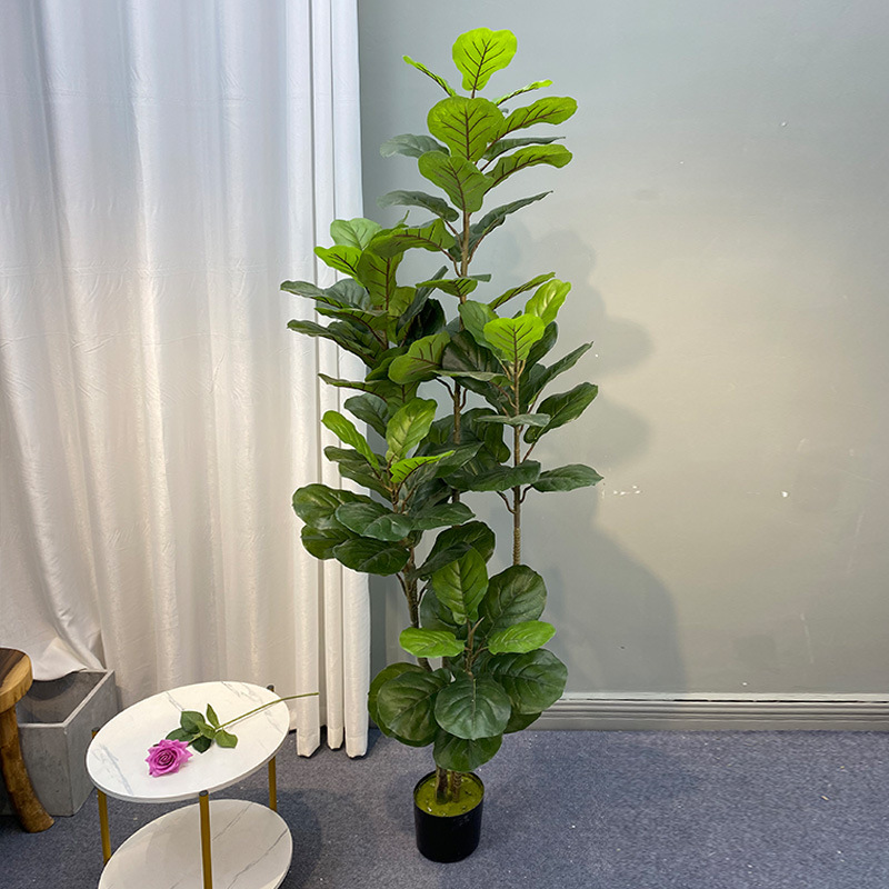 Fiddle Leaf Fig - Grand Ficus Plantes Artificielles, Faux Arbre,