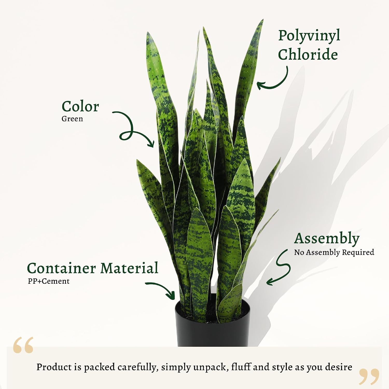 Plante artificielle de type «  - Snake Plant avis et prix